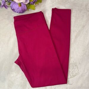 Fabletics Define Mid-Rise Leggings in Cranberry